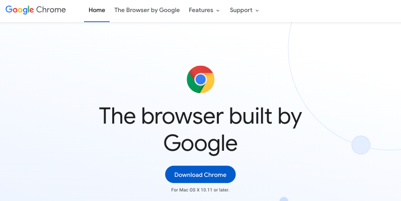 Chrome登陆页面