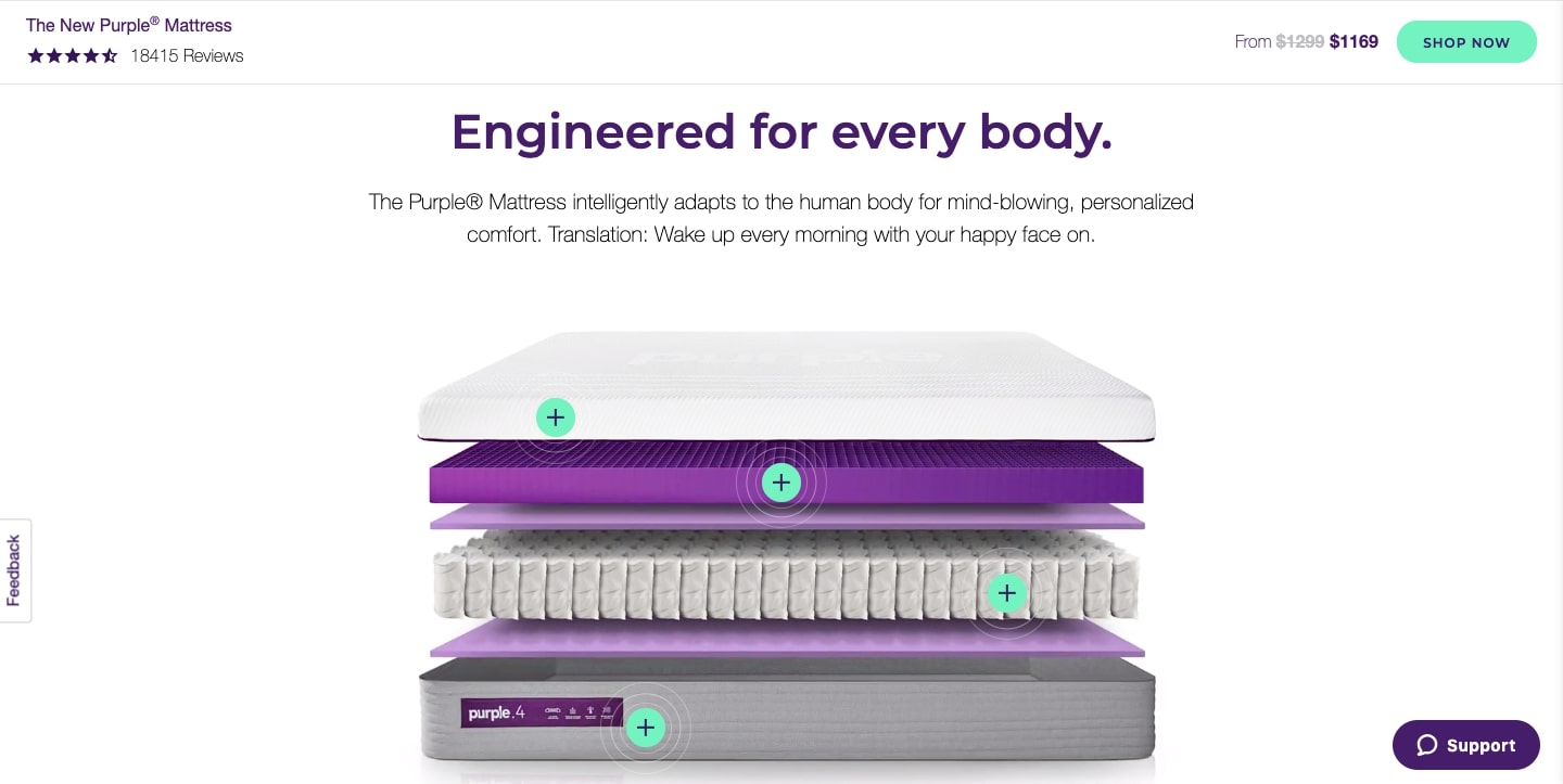 紫色床垫网站