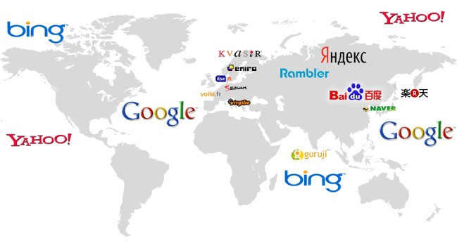 全球各地常用搜索引擎